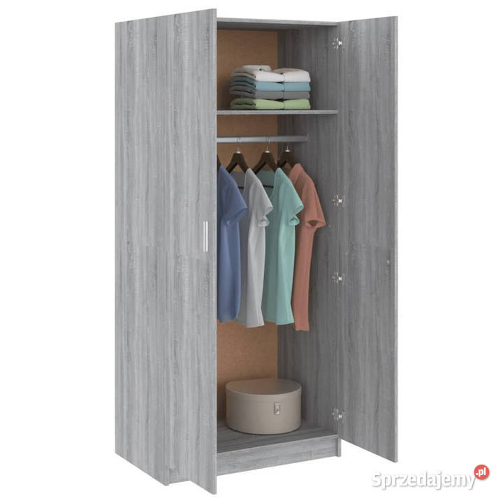 Szafka szary dąb sonoma 80x52x180 materiał