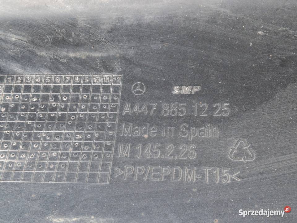 MERCEDES VITO VKLASA ZDERZAK TYŁ TYLNY PDC