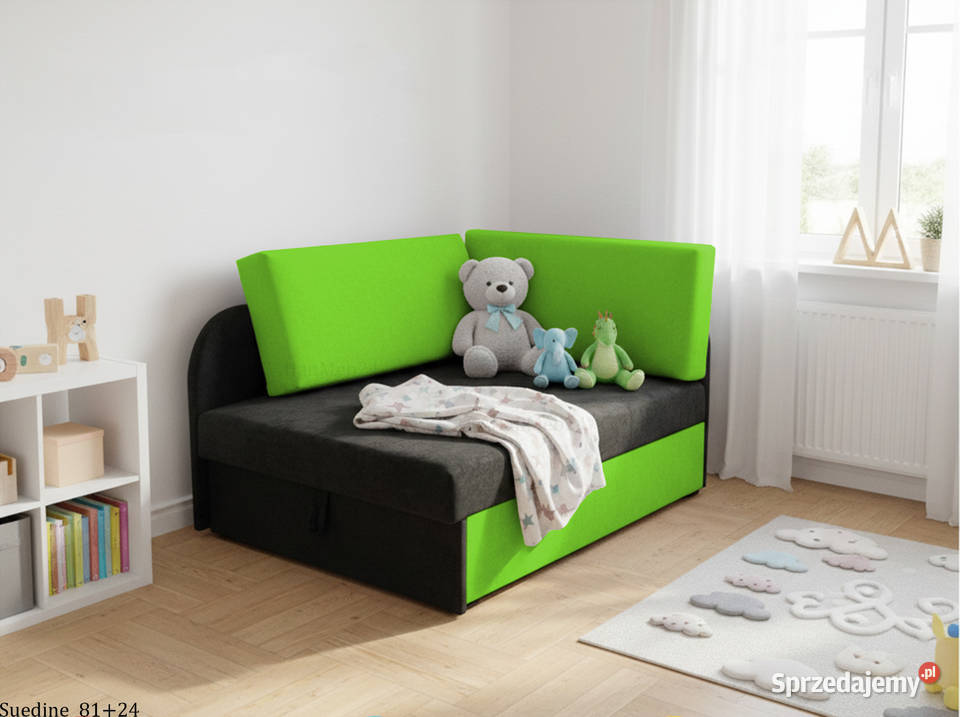 Kompaktowe łóżkosofa Kubuś narożnik dziecięcy