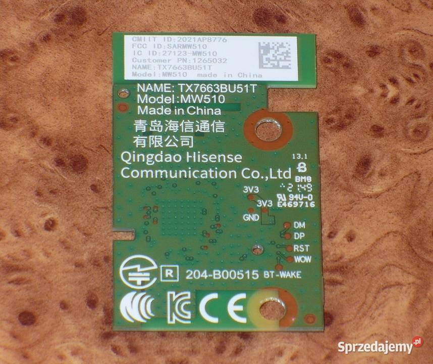 Moduł WiFi i Bluetooth MW510 TV Hisense 55A7GQ Telewizory Lublin