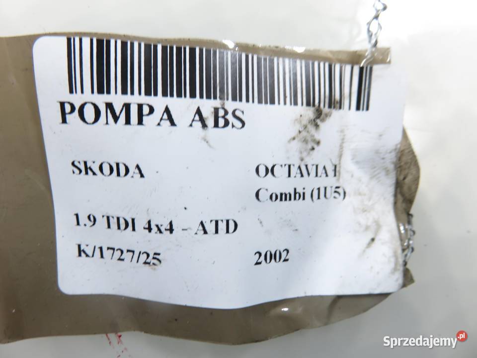 POMPA ABS SKODA OCTAVIA I 1J0907379AG osobowe