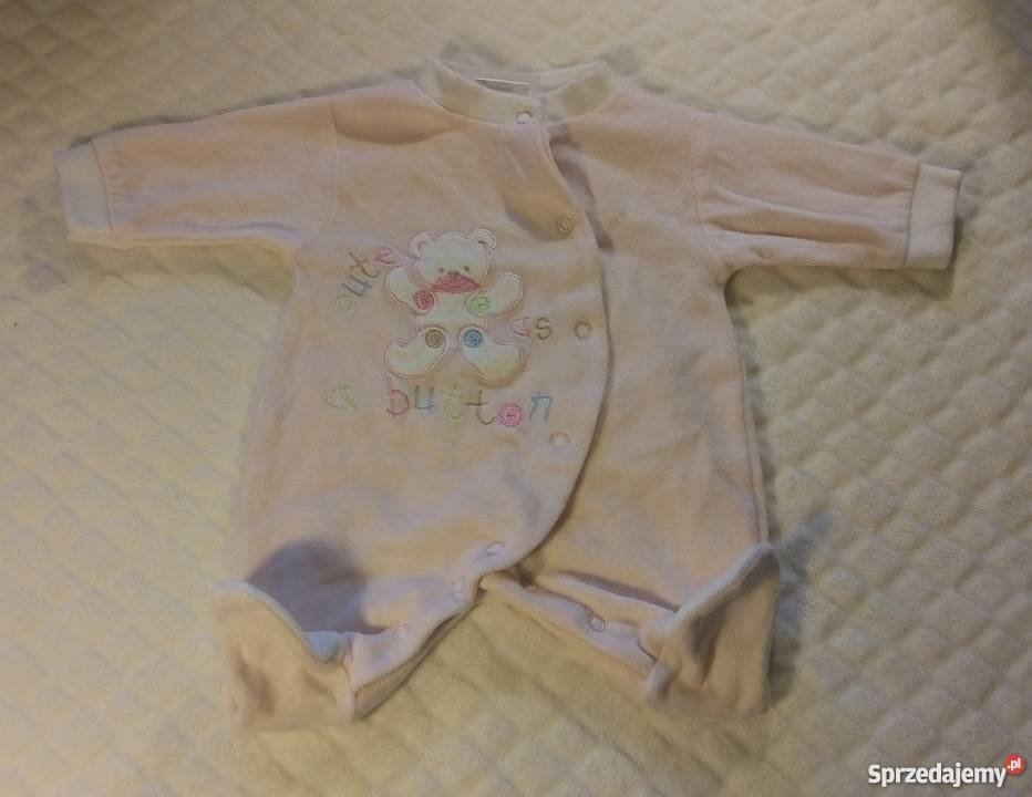 Pajacyk długi rękaw dziewczęcy ciepły 45 Rozmiar 56 Pozostałe Rogoźnik