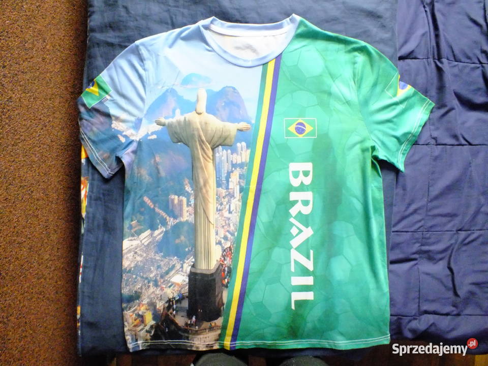 Sprzedam męską koszulkę z napisem Brazil mało co pomorskie Gdańsk