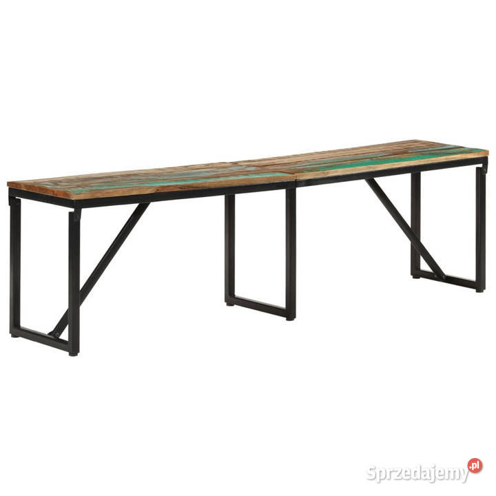 Ławka 160x35x46 lite drewno z odzysku WM351682 Warszawa