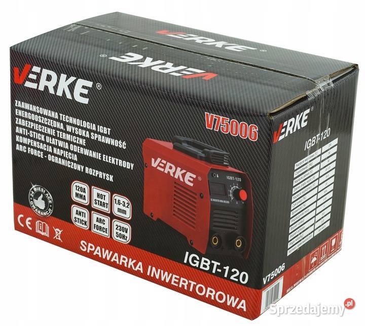 SPAWARKA INWERTOROWA INWERTEROWA 120A LCD MMA Spawanie i zgrzewanie