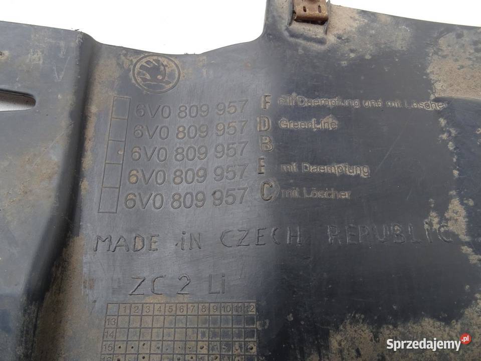 NADKOLE LEWE LEWY PRZÓD PRZEDNIE 6V0809957F