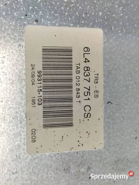MECHANIZM SZYBY LEWY PRZÓD 6L4837755P Seat