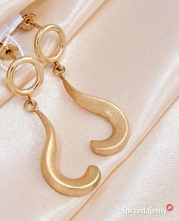 Kolczyki Złote pr585 Długie 45 Z579 Poznań