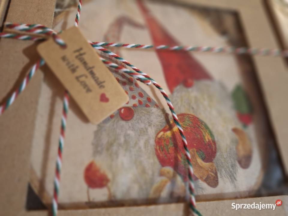 Upominek mikołajkowoświąteczny na drewnie Dekoracje świąteczne Strzyżów