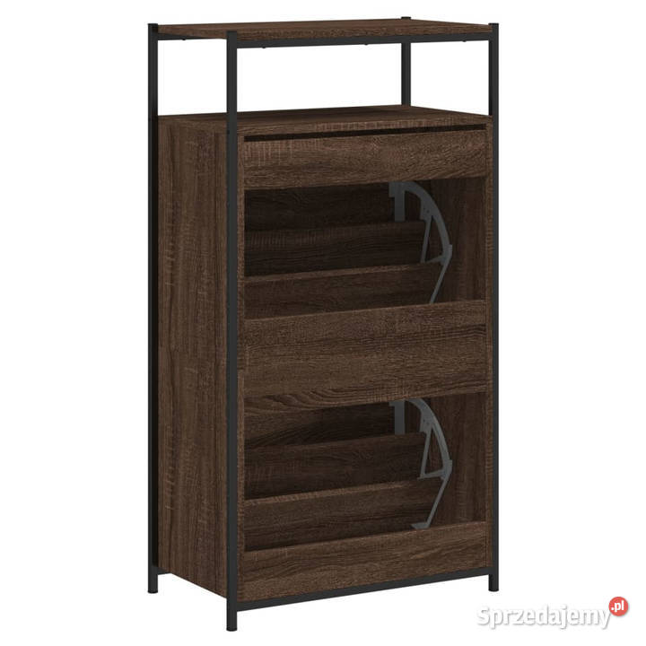 Szafka na buty brązowy dąb 60x34x112 WM840033 Warszawa