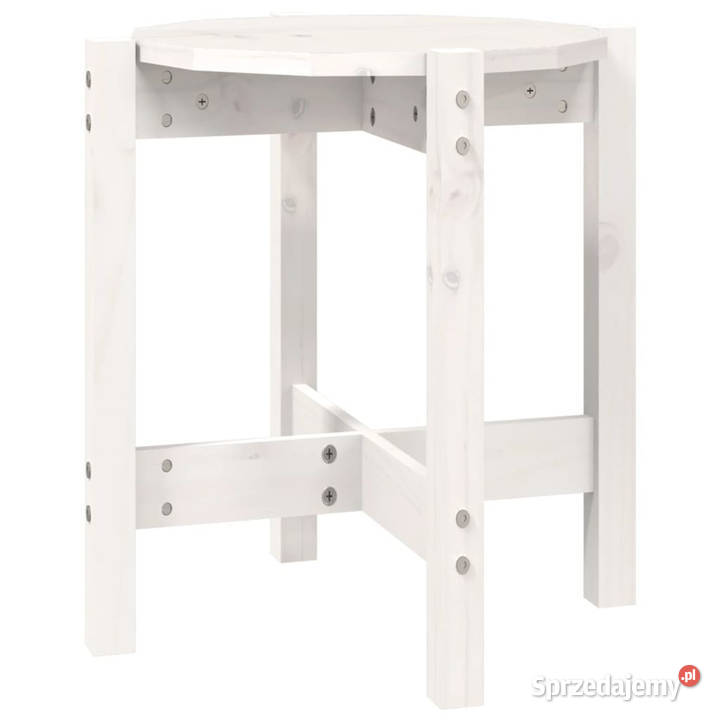 Stolik kawowy biały 425x45 lite drewno sosnowe mazowieckie