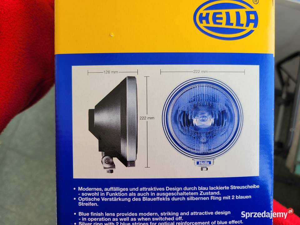 Halogen dalekosiężny HELLA RALLYE 3000 BLUE Motoryzacja Stojadła