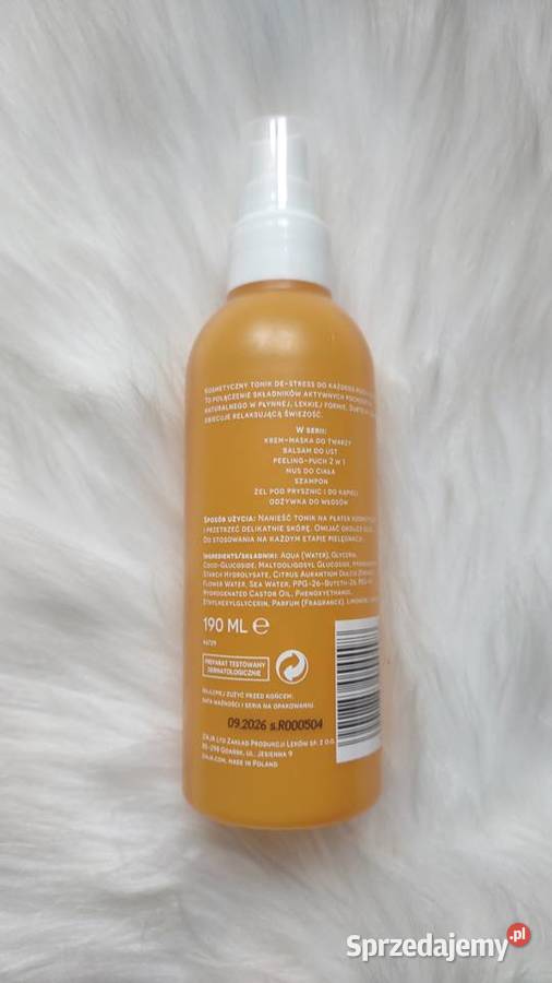 Tonik mgiełka do każdego rodzaju skóry ZIAJA małopolskie Olkusz