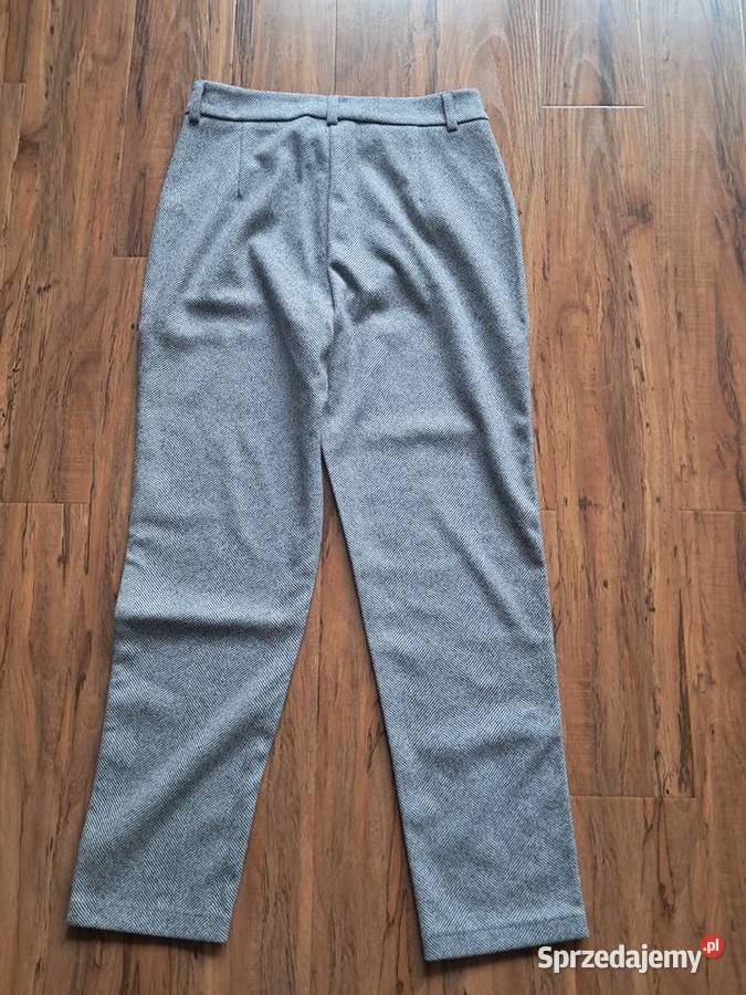 nowe klasyczne spodnie w jodełkę na metce Sandomierz
