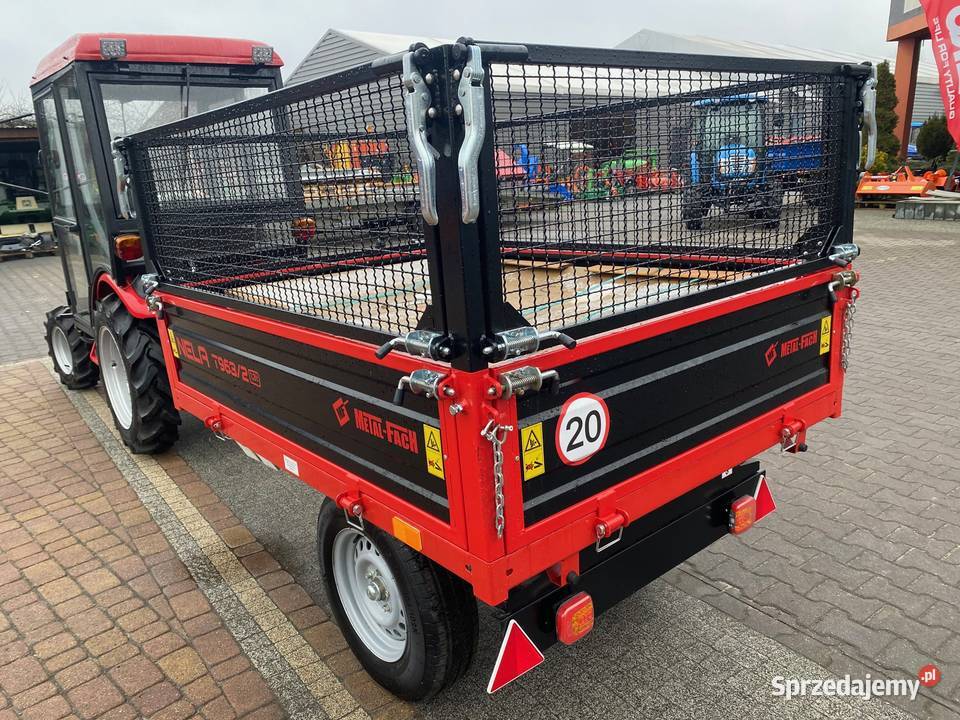 Przyczepa T9632 Nela z nadstawką siatkową i Kobiele Wielkie