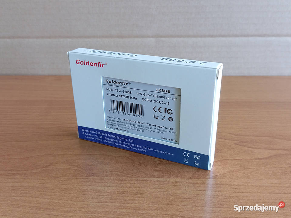 NOWY Dysk SSD Goldenfir 128GB 25 cala Czarny Węgrów sprzedam