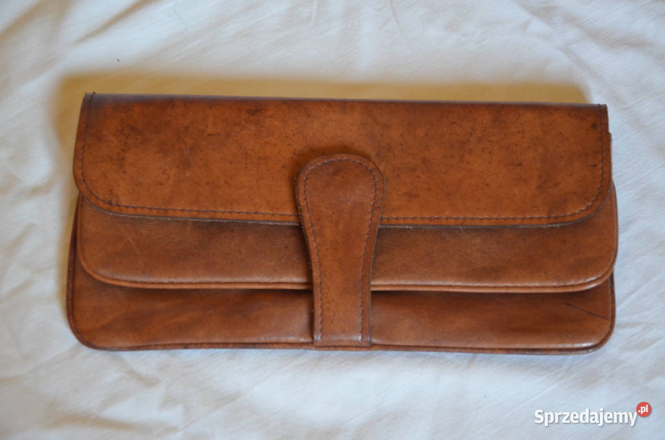 skórzana kopertówka vintage Gdańsk