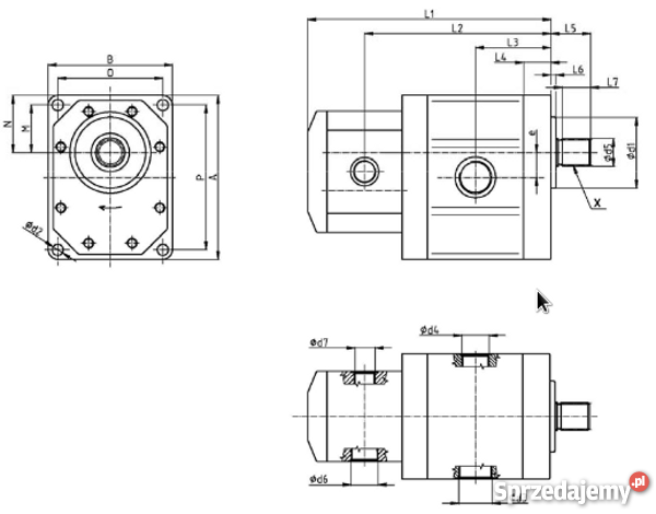 Hydrauliczna pompa zębata UR 8040 CKD AD 20 AD Pozostałe Kraków