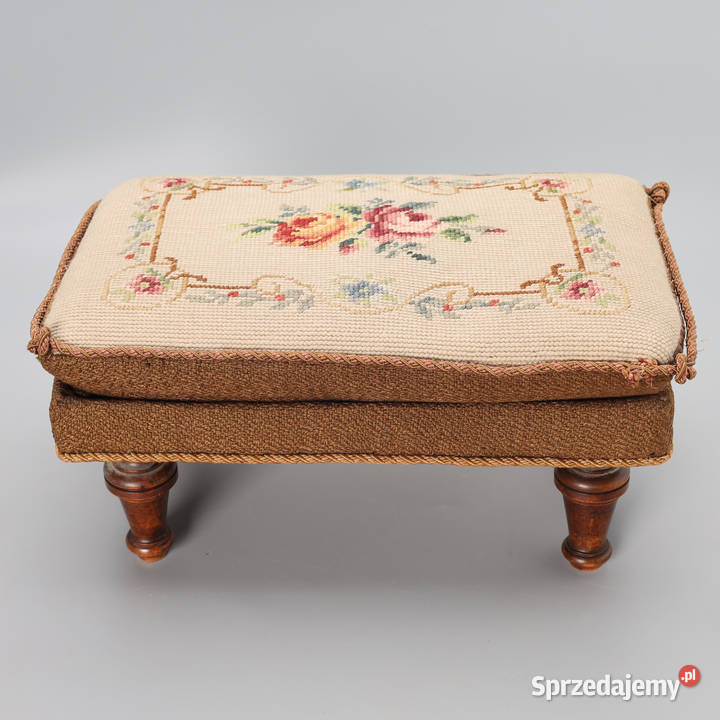 ARTexpert Podnóżek Ludwik Gobelin motyw kwiatowt Dobrzany