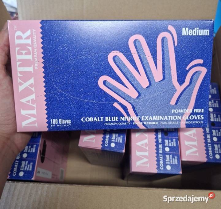 Rękawiczki nitrylowe MAXTER 100 Rozmiary S M L Garwolin