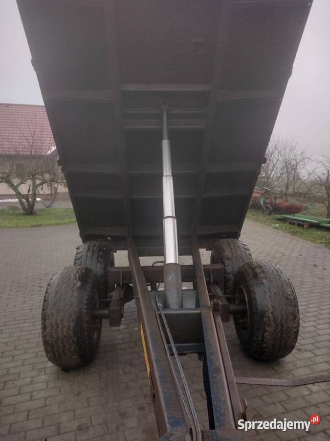 Przyczepa rolnicza tandem 8 ton wywrotka na tył