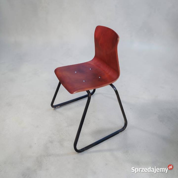 Krzesło szkolne vintage Elmar Flototto Sklejka Opole