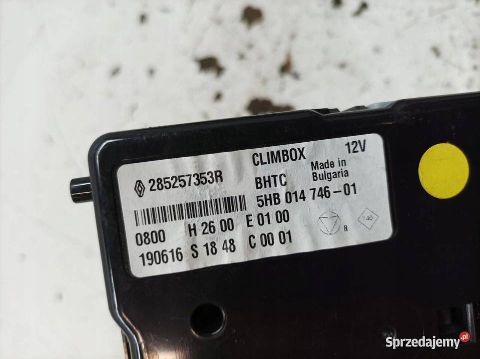 MODUŁ KLIMATYZACJI 285257353R Renault Talisman I Rok produkcji 2019