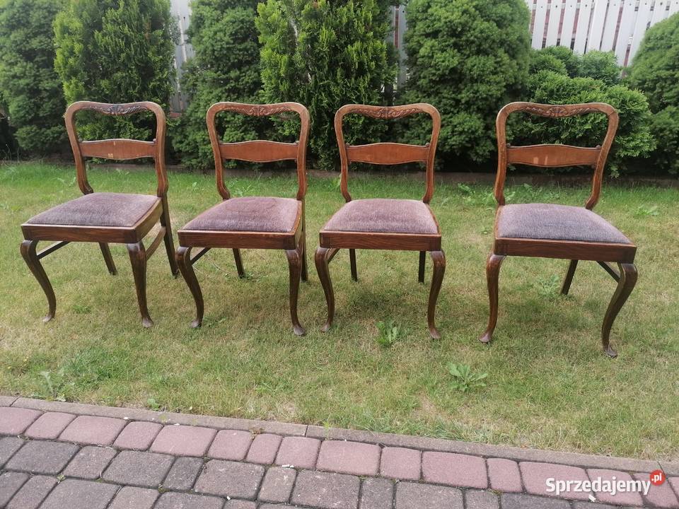 Komplet krzeseł Art Deco - Gięte