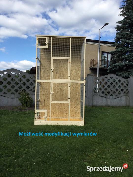 Klatka woliera drewniana ptaków egzotycznych Dla ptaków śląskie sprzedam