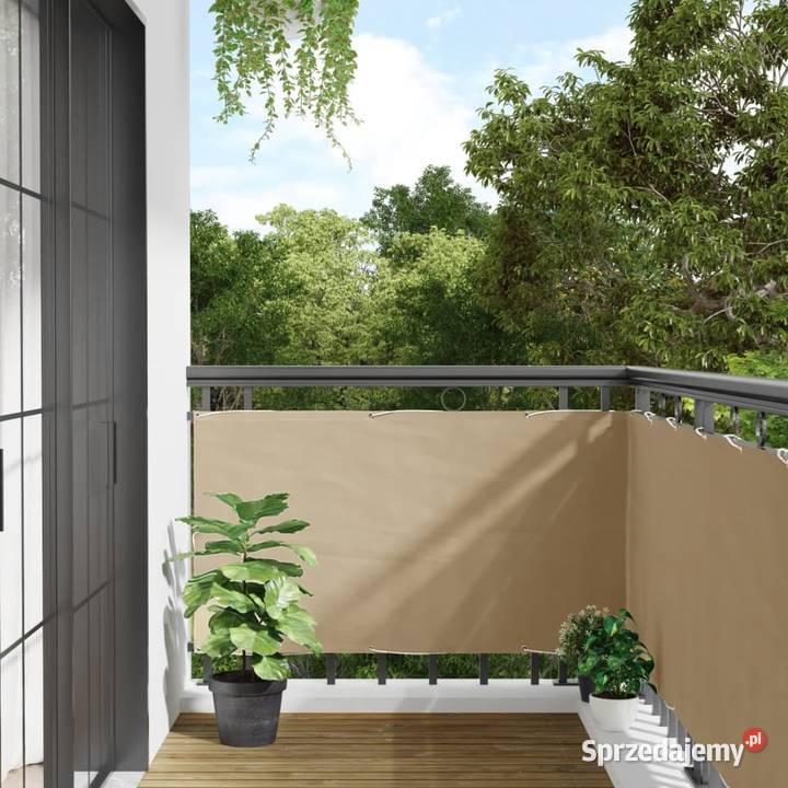 vidaXL Parawan balkonowy z tkaniny oxford 75x600 Warszawa