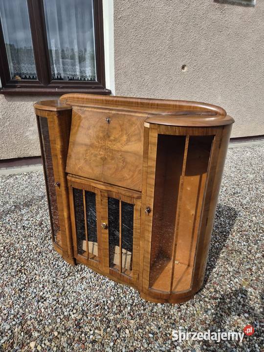 Witrynka Art Deco antyk vintage Sękocin Nowy