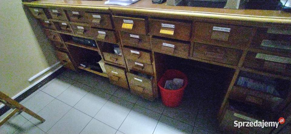 MEBLE APTECZNE DREWNIANE 60 LETNIE lubelskie Mircze