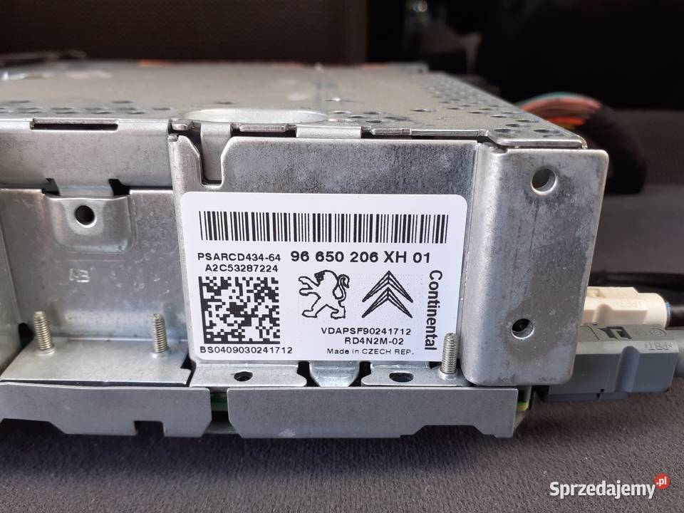 Peugeot 308 radio plus panel mazowieckie