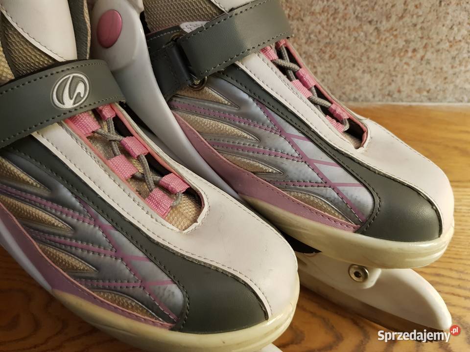 Łyżwy buty na lodowisko srebrne białe Kielce