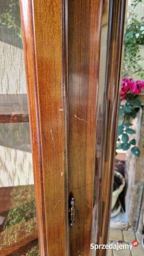 Stylowa drewniana włoska serwantka witryna Rzeszów