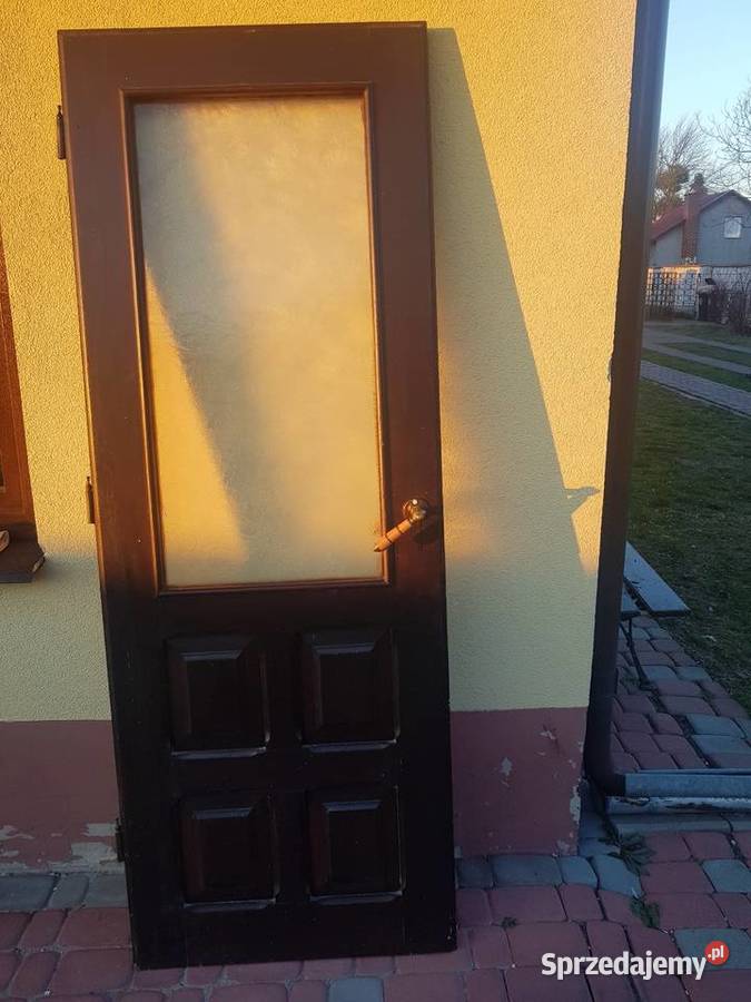 Drzwi drewniane 73cm lubelskie Zamość