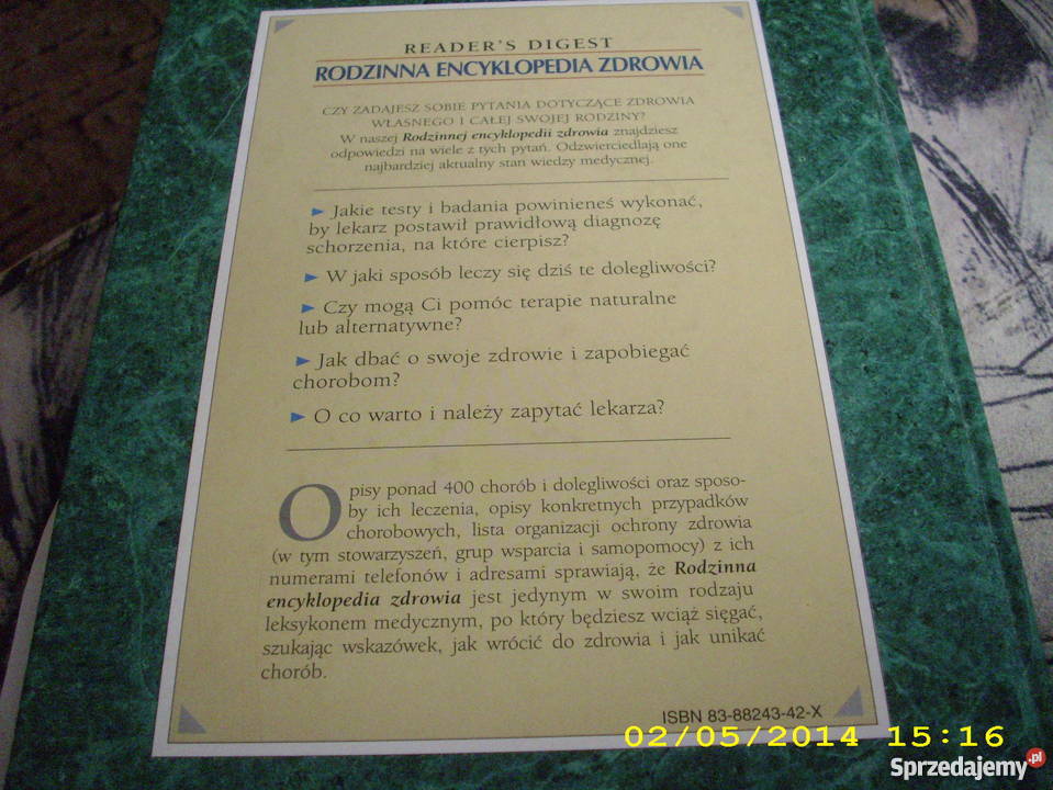 Rodzinna Encyklopedia Zdrowia READERS DIGEST poradnik Goleniów
