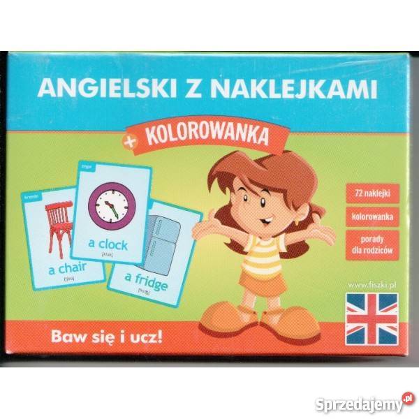 Angielski z naklejkami kolorowanka Patrycja Książki dla dzieci mazowieckie Warszawa
