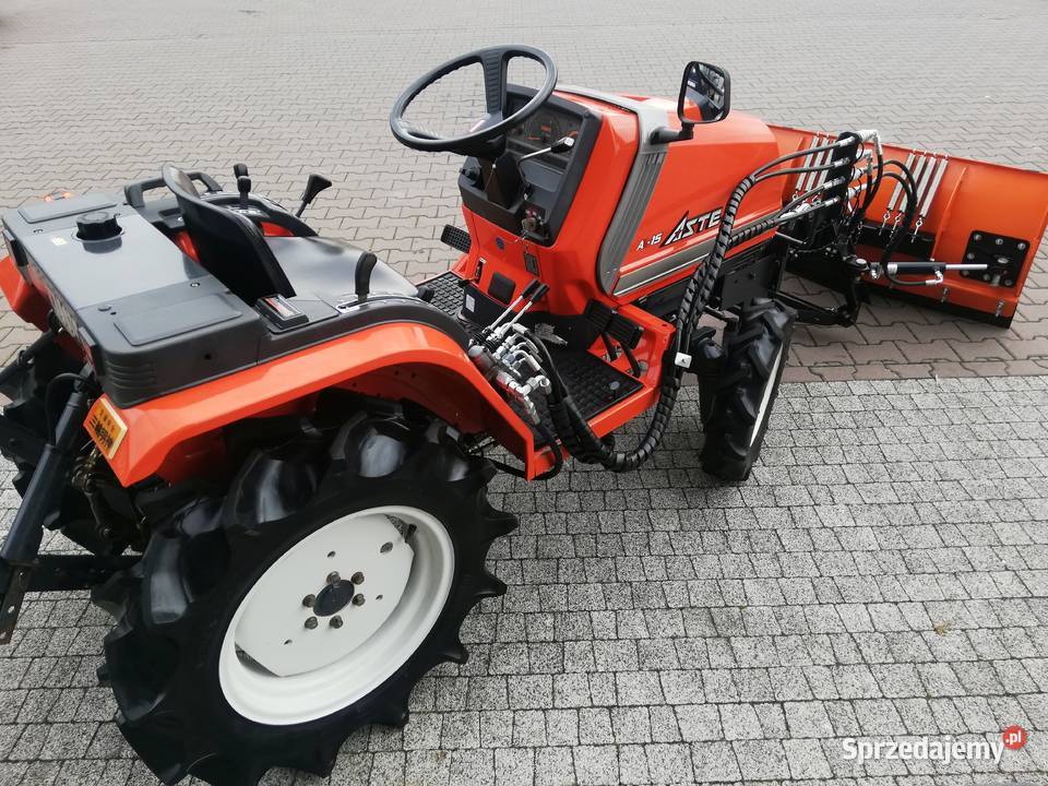 Traktor japoński KUBOTA Aste A15 diesel Pług Kobiele Wielkie