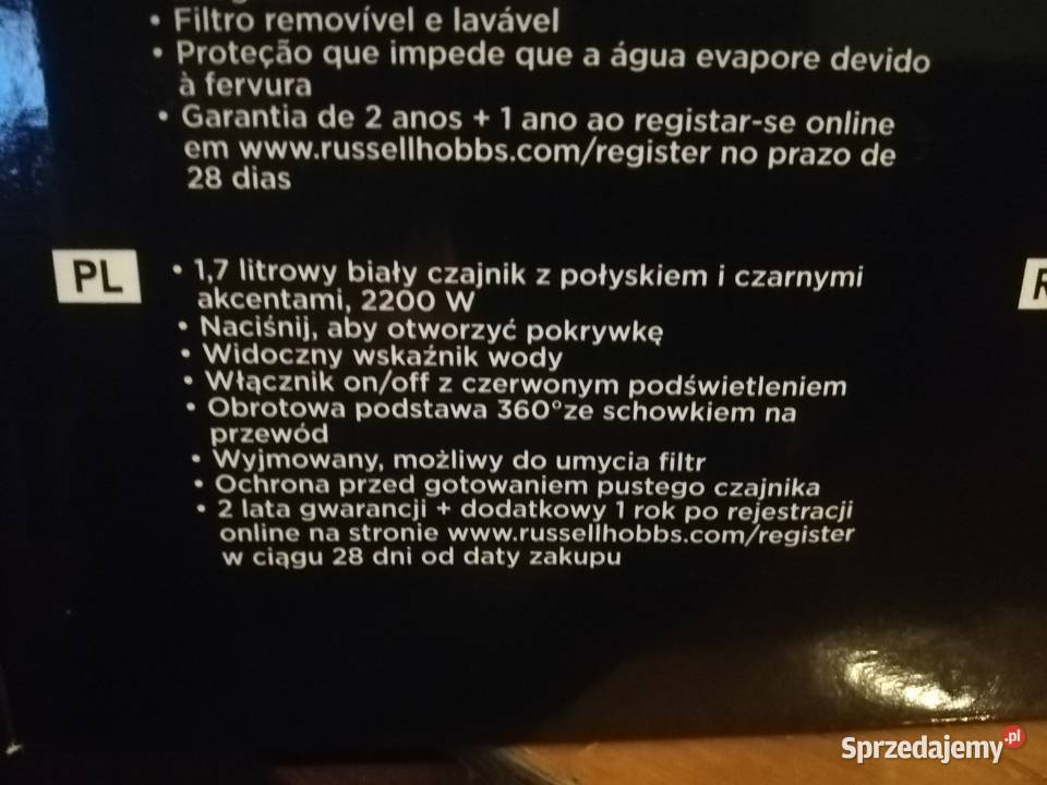 Czajnik elektryczny RUSSELL HOBBS