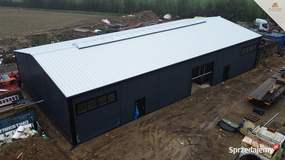 Hala 450 m2 stalowa produkcyjna magazyn warsztat wielkopolskie Biskupice Ołoboczne sprzedam