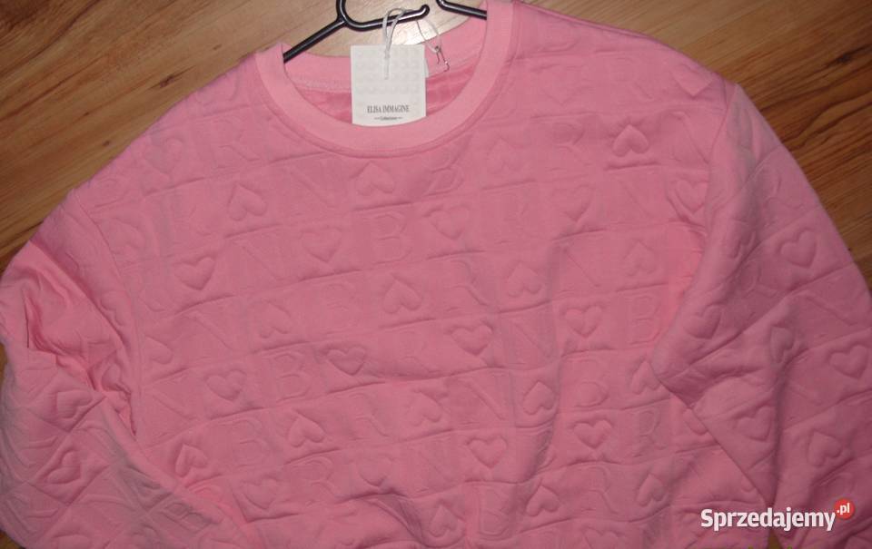 Ebelieve bluza w wyduszane serca literki r ML Rawicz sprzedam