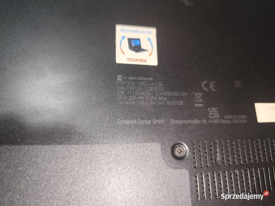 Laptop Toshiba Dynabook Ultra Szybki i5 8 rdzeni 16GB Śmigiel