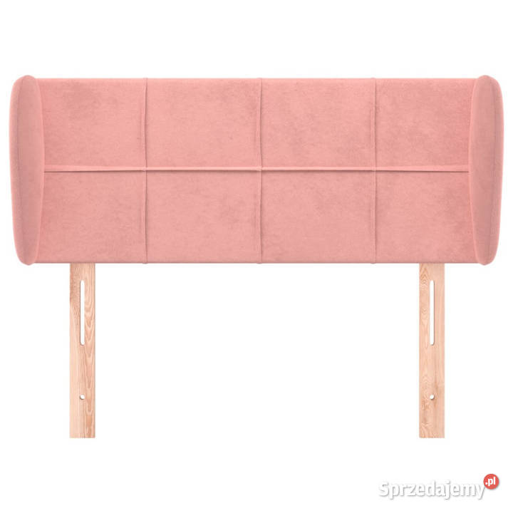 Zagłówek uszak różowy 103x23x7888 aksamitny sprzedam