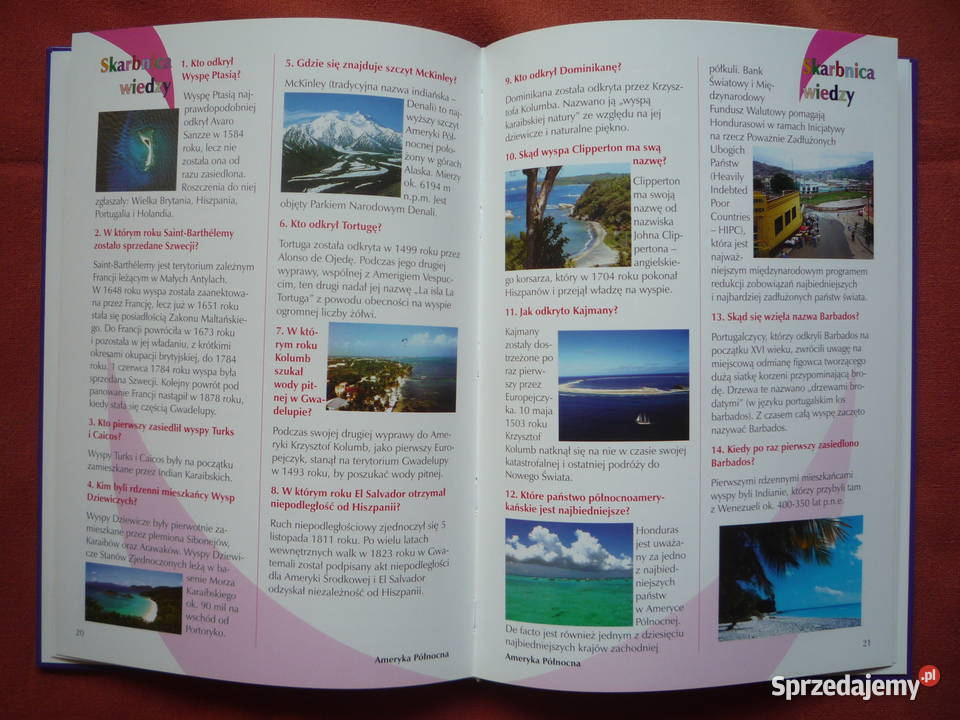 NOWA Książka Skarbnica wiedzy Geografia świata dla dzieci z klas I-III (6-9 lat)