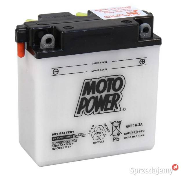 Akumulator motocyklowy Moto Power 6N11A3A 6V Akumulatory