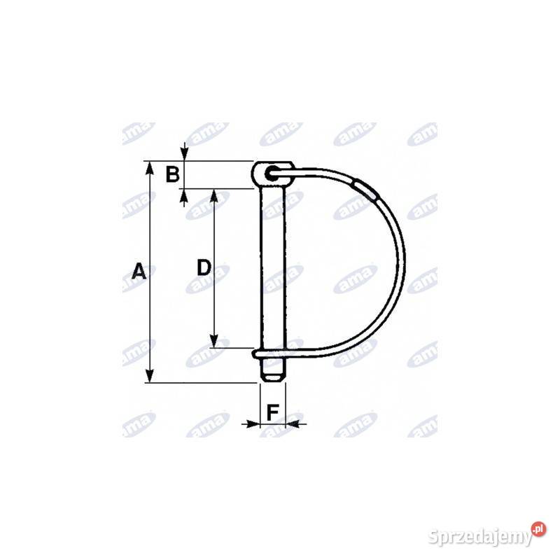 Zawleczka rurowa 10 mm 01370 Kamionna