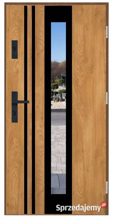 Drzwi wejściowe zewnętrzne 55 PLI15 BLACK 90 Ciemniewo