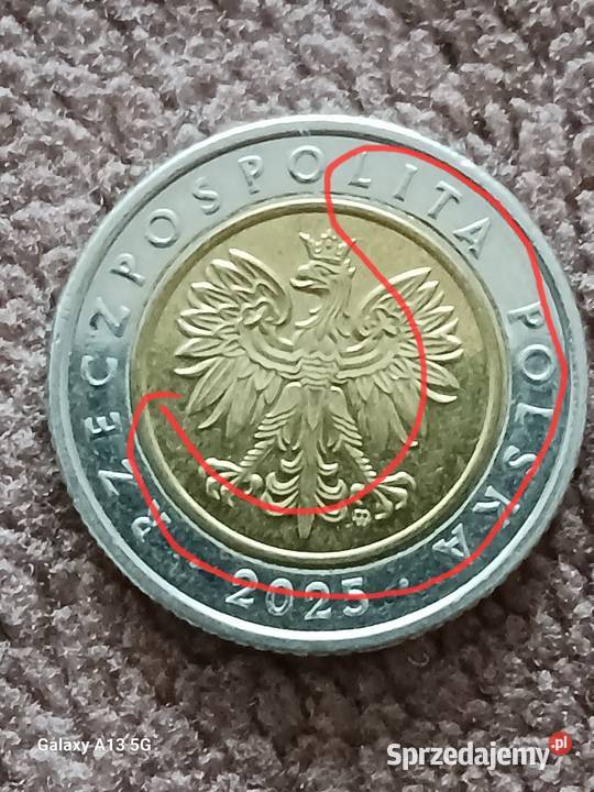 5 Złotych 2025 r Wielodestrukt około mennicze Konin