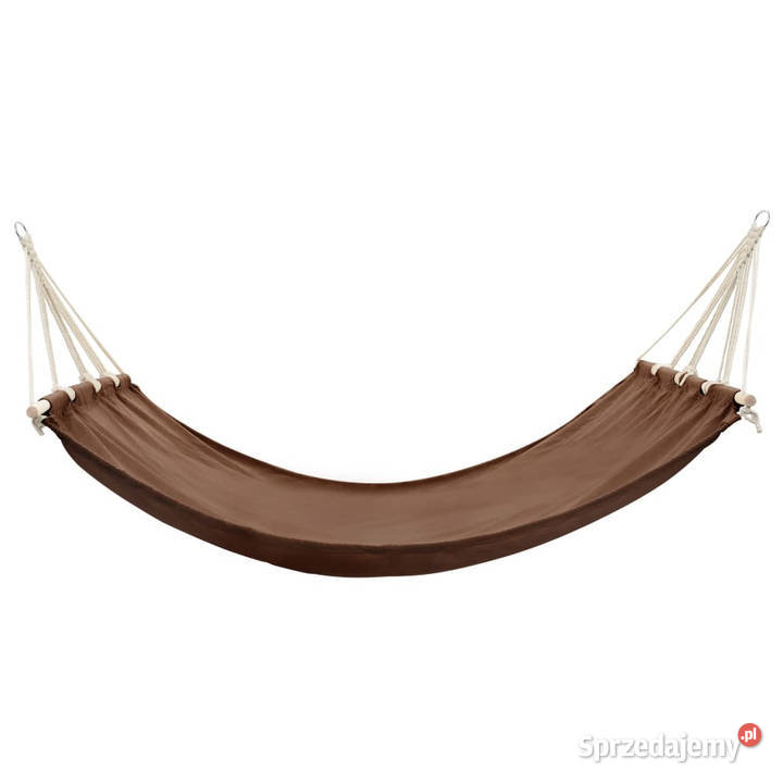Hamak z drążkiem 210 x 150 brązowy WM40808